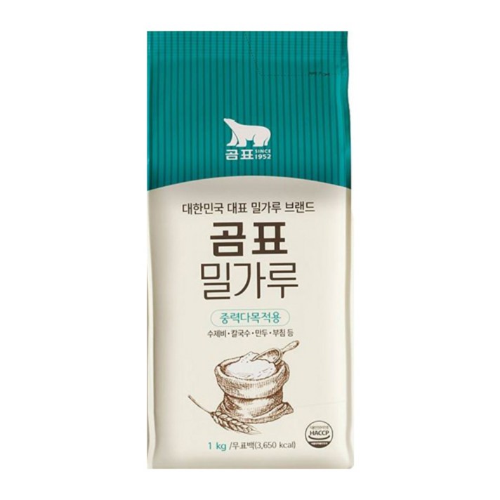 곰표 밀가루, 1kg, 3개입