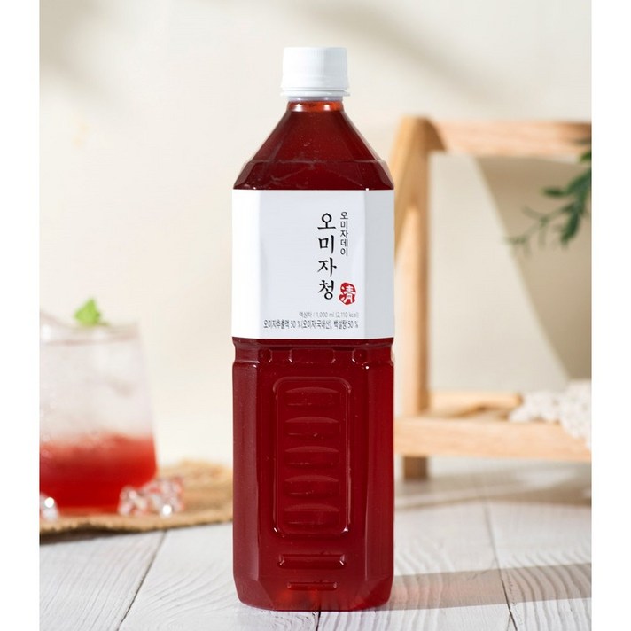  오미자데이 문경 오미자청 대용량, 1L, 1개입, 1개 