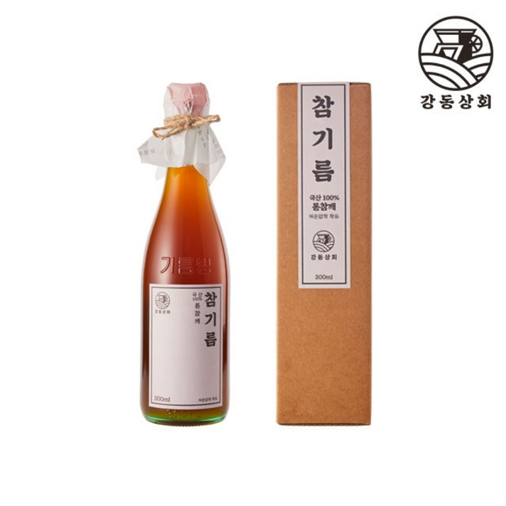 강동상회 [국산] 참기름 300ml, 1병