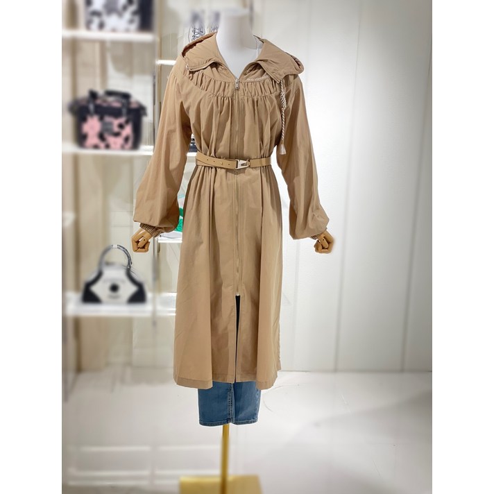 허리밴딩 후디 롱점퍼(EM2WZ362)(2433667)