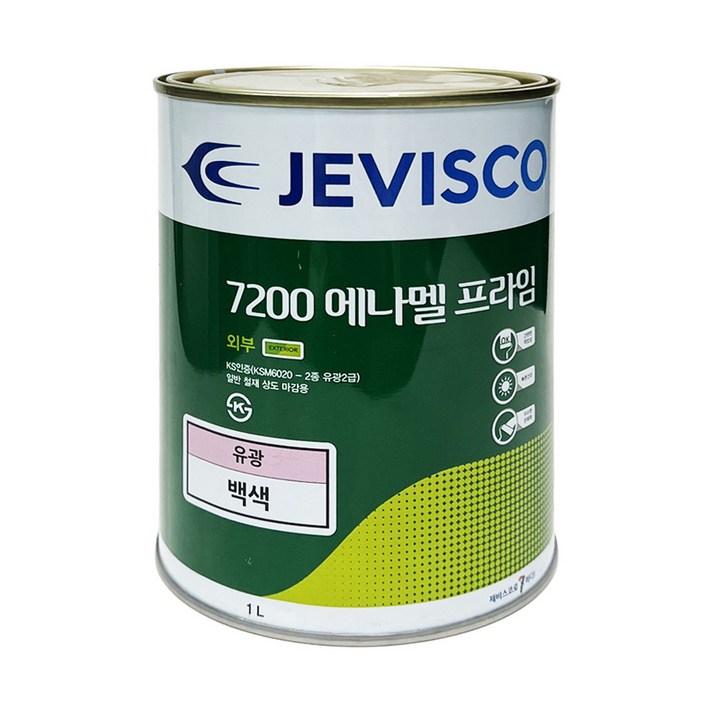  [제비스코] KCI7200 에나멜 1L, 유광특녹색, 1개 
