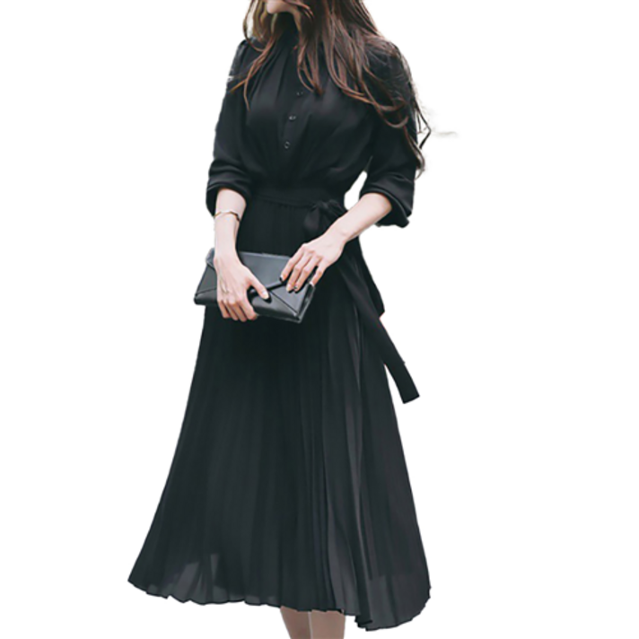 쉬폰원피스 정장원피스 하객룩 쉬폰 롱