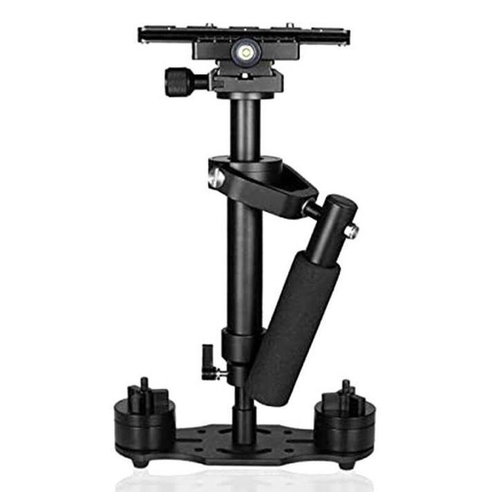 AFBEST S40 핸들 안정기 사진 비디오 알루미늄 합금 핸드 헬드 Steadycam DSLR Steadicam 캠코더, 검정