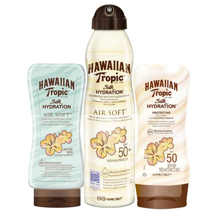 하와이안 트로픽 선케어 세트상품 워터프루프 강력 자외선차단제