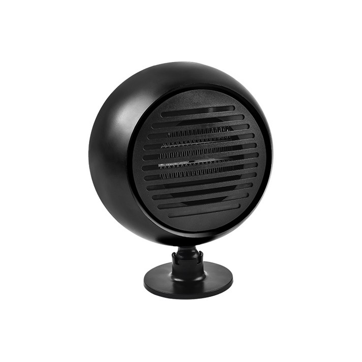 차량용 히터 usb온풍기 12v24v 냉난방 겸용 서리 제거기 360도 회전가능, 블랙, 12V