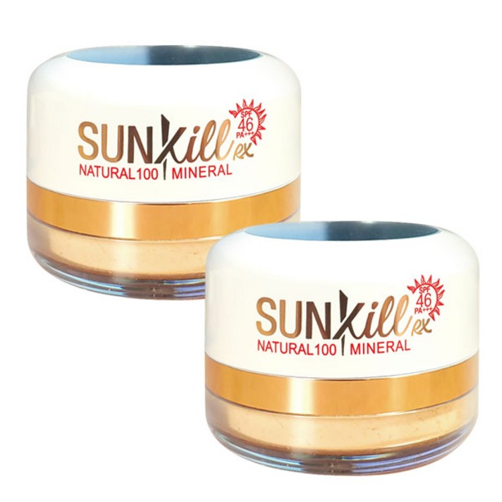 카트린 내추럴 100 미네랄 썬킬 RX 12g 선파우더, 2개