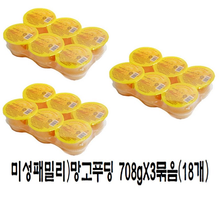 COCON 망고 푸딩, 118g, 18개