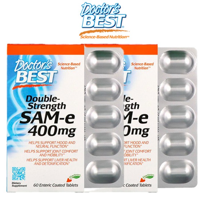 닥터스베스트 SAMe 더블 스트렝스 400mg 60정 X 2팩