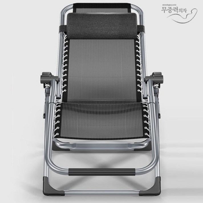 무중력의자 국내유일 정품KPP2000+선반 캠핑의자, 실버블랙, 1개