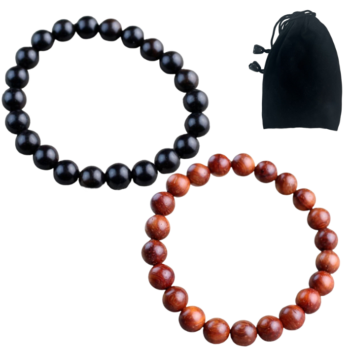 론조모니 2개 소원성취 재물운 삼재 향나무 염주팔찌