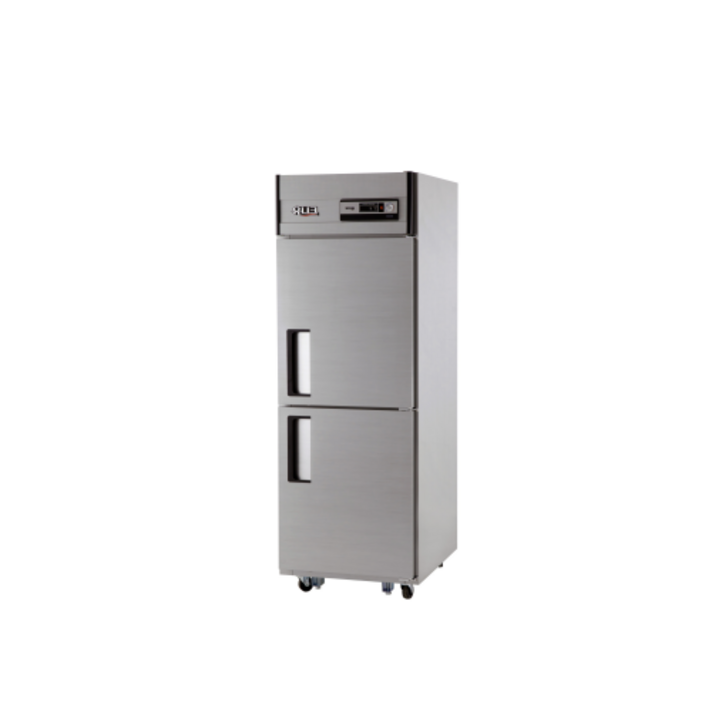 유니크대성 25BOX 내부스텐 기존 냉동1칸냉장1칸 UDS25RFAR 아날로그 직냉식 업소용냉장고