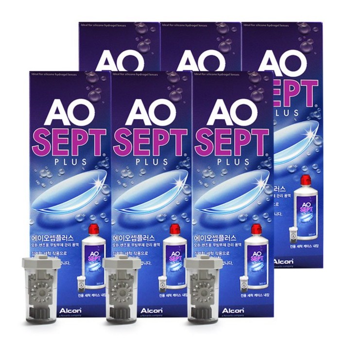 옵티프리 에이오셉플러스360ml 6개, 1개