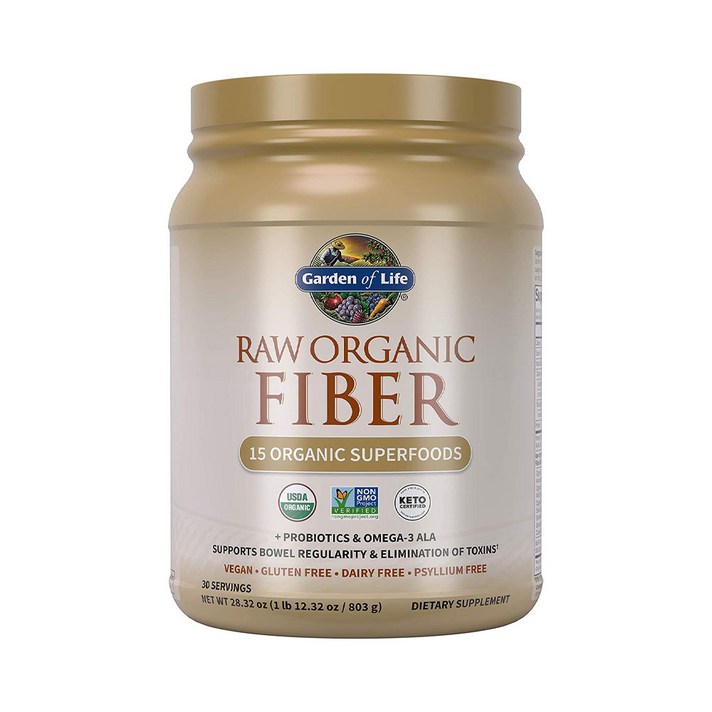 Garden of Life 가든오브라이프 Raw Organic Fiber 로우 오가닉 파이버 28.32oz(803g), 1팩