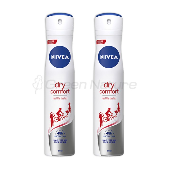 
                                                        니베아 드라이 콤포트 데오드란트, 200ml, 2개
                                                    