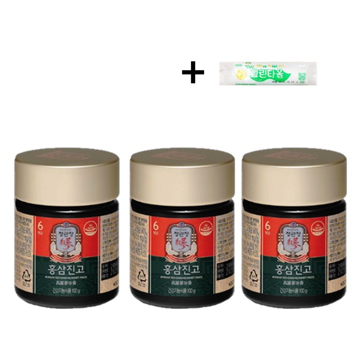 [정관장] 홍삼진고 100g+크린타올 증정, 3병, 100g