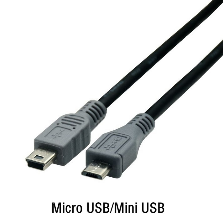 마이크로 USB미니 OTG 케이블 수수 변환기 어댑터, 데이터 충전 5 핀 연장 25cm, 1m