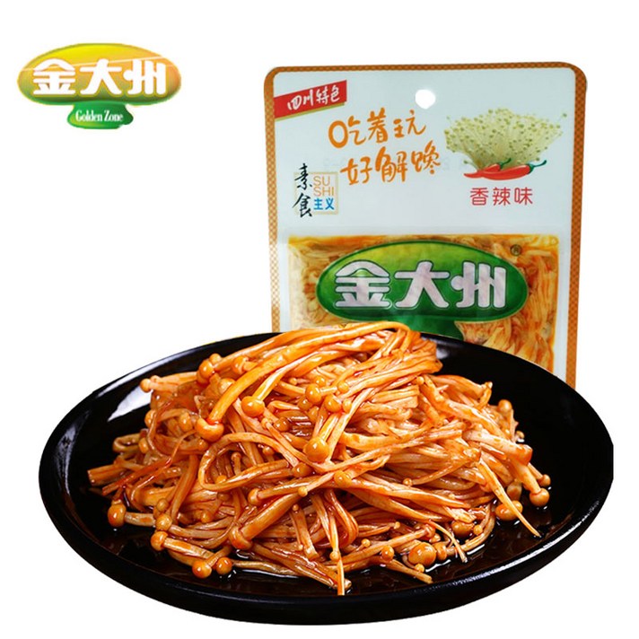 [호나국제]마라 팽이버섯 국민 NO 1간식 라면 파트너 진따저우 정품드세요~, 60g/봉*10봉