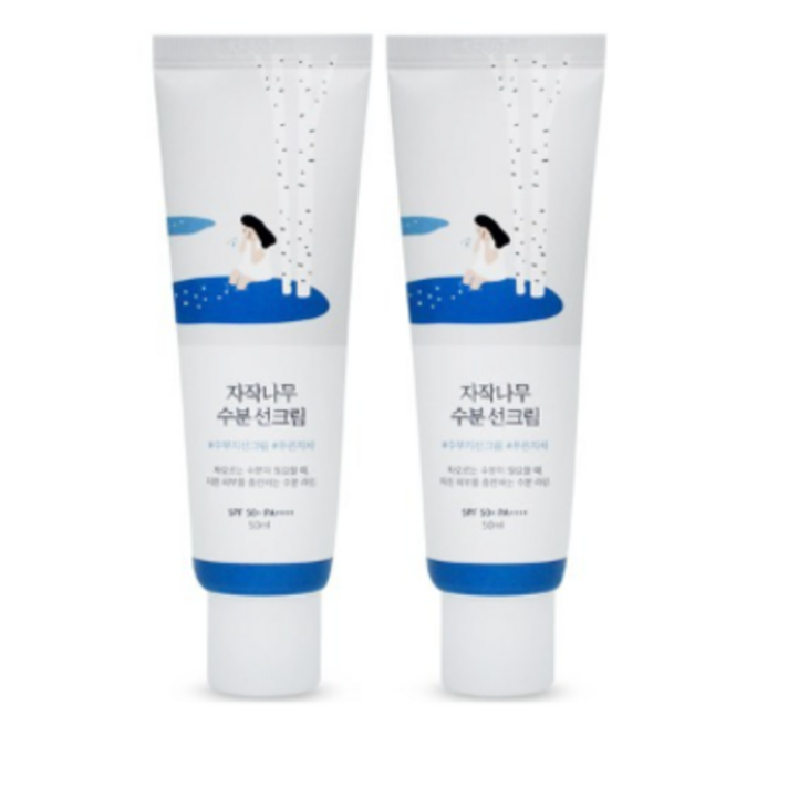 라운드랩 자작나무 수분 선 크림 50ml 1+1 (SPF 50+ PA++++), 2개
