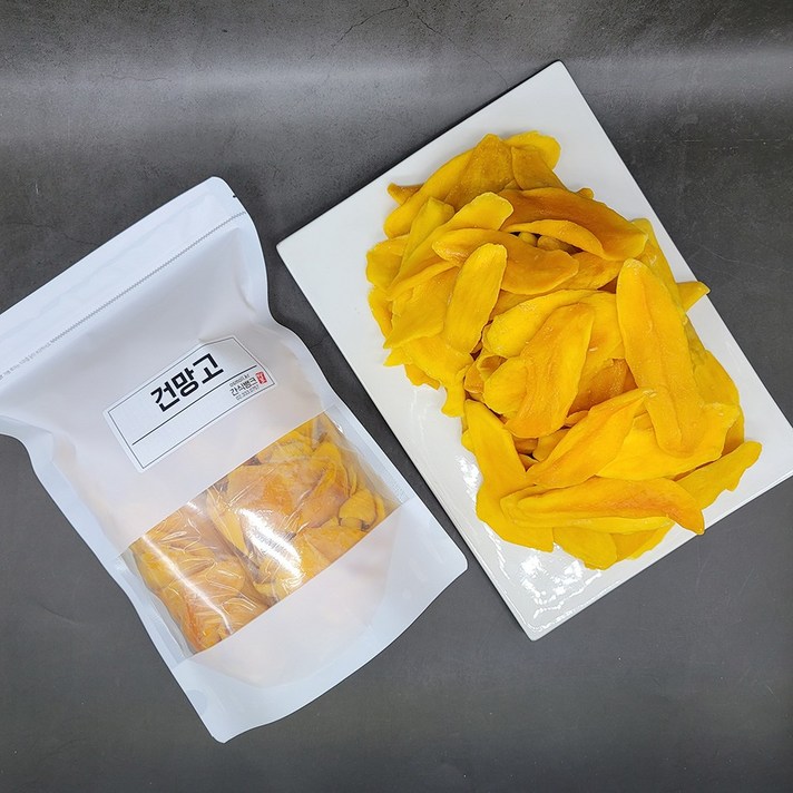 [브이프릇] 원물95% 건망고 망고말랭이 말린 망고 500g/1kg_새콤달콤 쫄깃쫄깃_사은품 증정, 건망고 500g