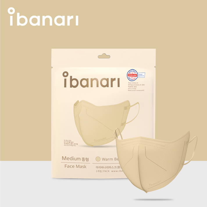 아이바나리 페이스 마스크 M, 10개입, 3개, 인디핑크