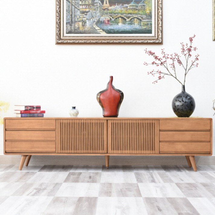  오거스틴 원목 거실장 2000사이즈 tv거실장 1600사이즈 티비다이 