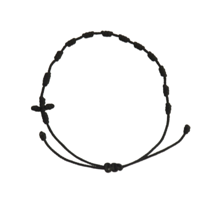 
                                                        루아기프트 11색상 가는매듭 묵주팔찌 알파오메가슬림 세례명 각인
                                                    