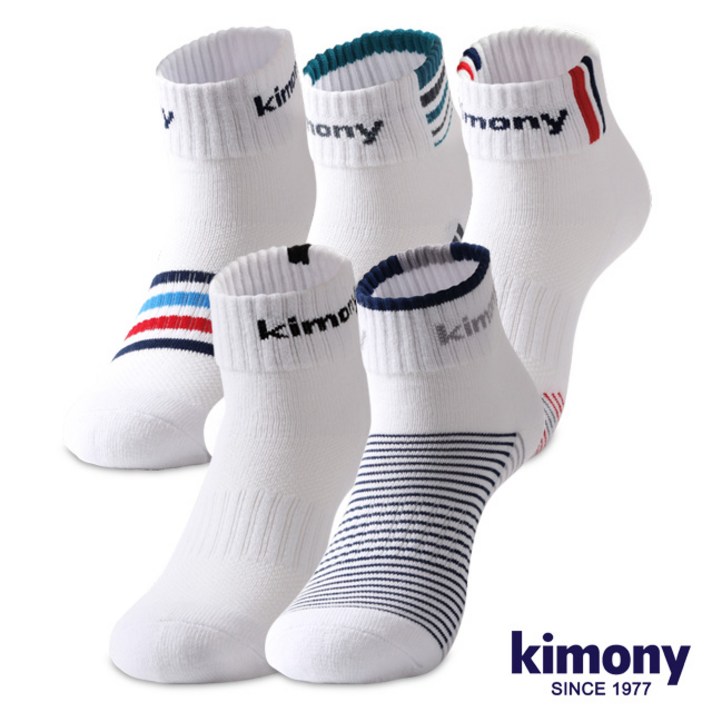 키모니 남성용 고급 스포츠양말 5족 KSS505, 랜덤 발송