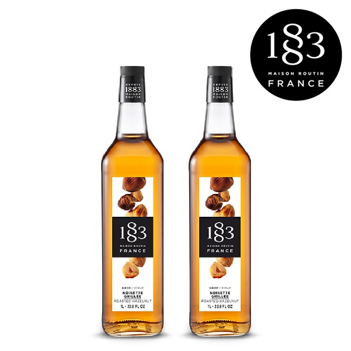 1883 로스티드 헤이즐넛향 시럽 1000ml 2개세트, 2개