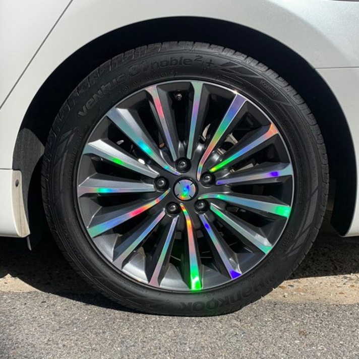 휠 홀로그램 스티커 차량용 자동차, 1세트, K7 / 18인치 (올뉴K7)
