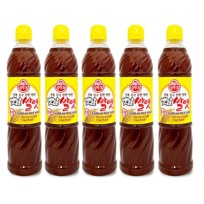 [DREAM] 오 뚜 기 옛 날 쌀 엿 ( 조 청 ) 1 . 2 k g 조 청 진 한 단 맛, 5개, 1.2kg