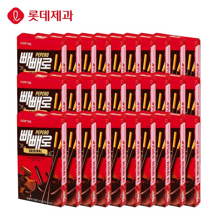 롯데제과 빼빼로 초코, 54g, 30개