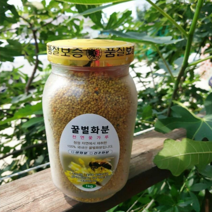지리산 국산 먹는 꽃가루 건조 벌화분 비폴텐 BEEPOLLEN 1kg, 지리산 천연 꿀벌화분 1kg