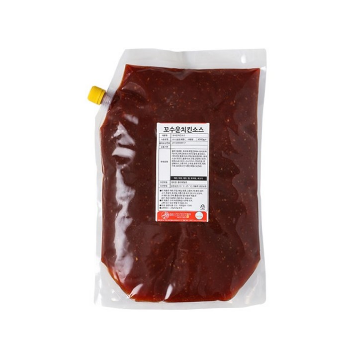 꼬수운치킨소스 통닭양념-순한맛 매운맛 2종, 꼬수운치킨소스-5kg（매운맛）