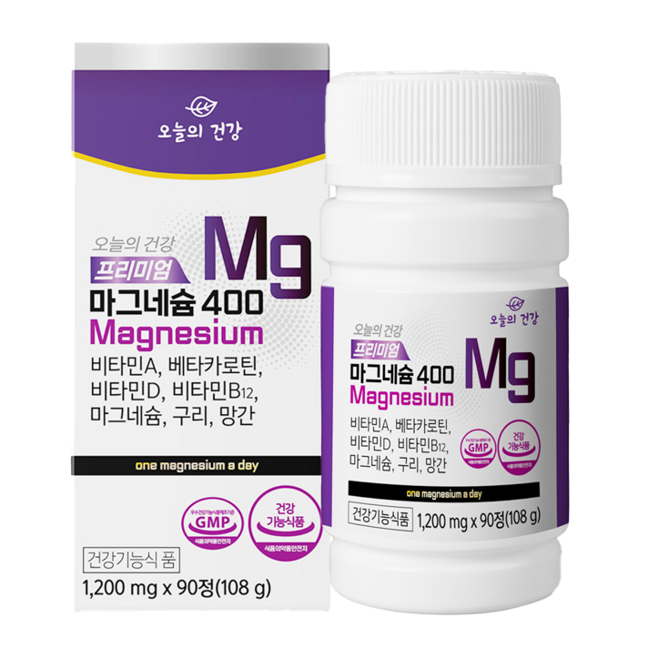  한미양행 프리미엄 마그네슘400, 90정, 1개 