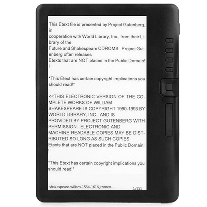 e북리더기 ebook 이북리더기 전자책 4GB, Black, 0