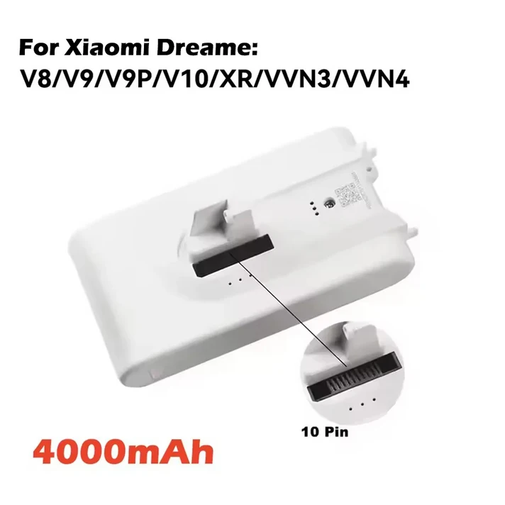 5000mAh 교체용 배터리  Xiaomi Dreame V8,V9,V9P,V10,VVN3,VVN4,XR 진공 청소기 리튬 이온