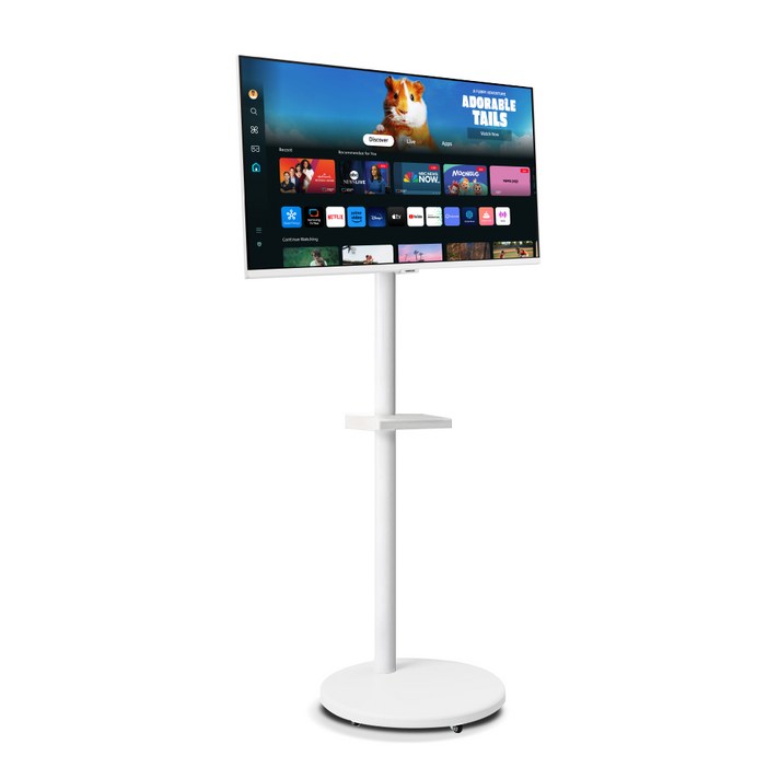 삼성 스마트모니터 M5 S27DM501 68.6cm 화이트삼탠바이미 패키지 무빙스탠드 IPTV 거치대 패키지, 스마트모니터 M5스탠드, 68.6cm