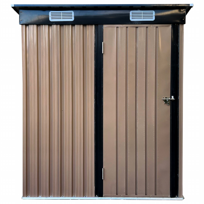 3×5 레드와이 스틸창고 컴팩트 사이즈 농막 간이 소형창고 조립식 이동 야외 전원주택, 3×5브라운