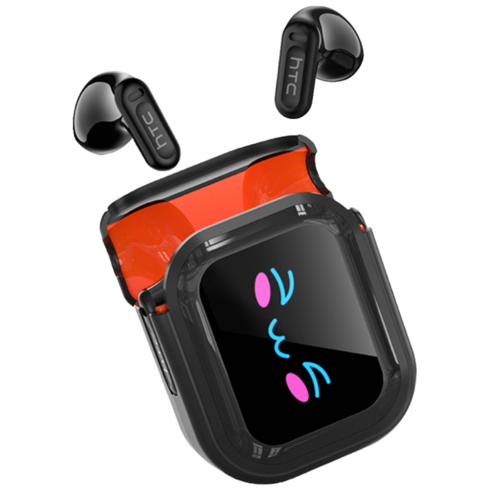 HTC NE20 AI 번역 이어폰 무선 블루투스 이어폰 LED 화면 다기능 고음질, 방수 스포츠 및 게임용 이어폰