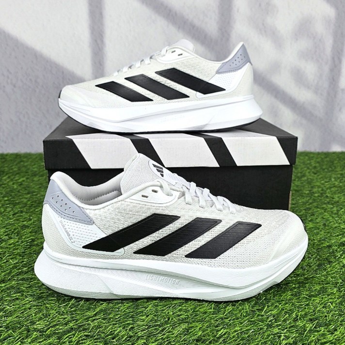 국내매장판 아디다스 듀라모 신형 운동화 경량 마라톤화 화이트 블랙 남성 여성 헬스 쿠션 런닝화 with VIVAJS 번들구성