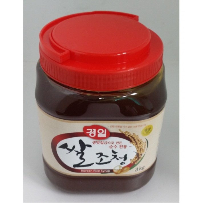 원하프우리쌀조청엿3kg/경일, 단품, 3kg