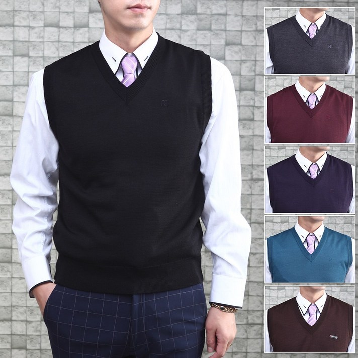 샤인힐즈 국내생산 포레버 니트조끼 FV114