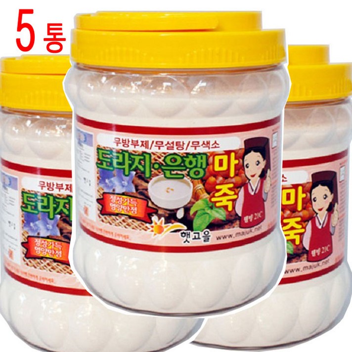 햇고을 도라지 은행마죽 (800g), 5캔, 800g