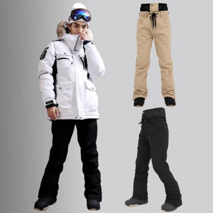 FREELY 플레인 슬림핏 스키 보드 스판팬츠