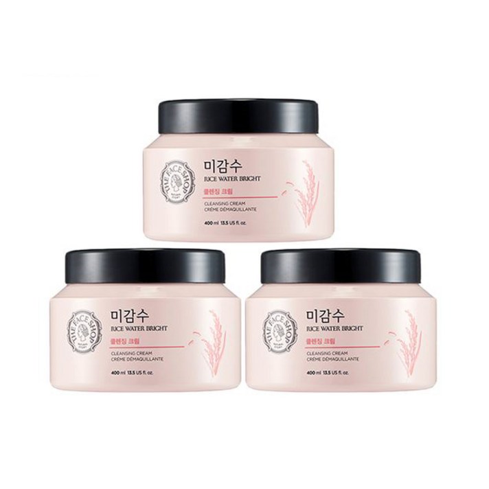 더페이스샵 미감수 브라이트 클렌징 크림, 3개, 400ml