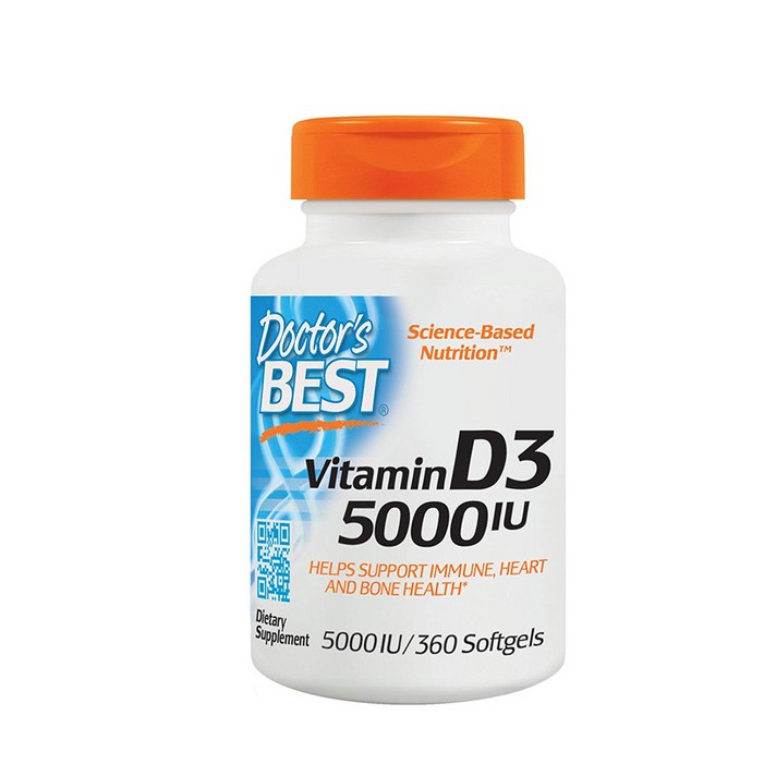 Doctors Best 비타민 D3 5000 IU 360정, 1병