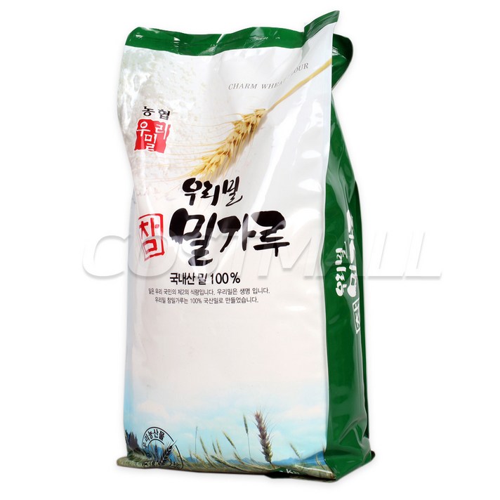 농협 국내산 우리밀 참밀가루 3kg 부침 수제비 칼국수, 1개