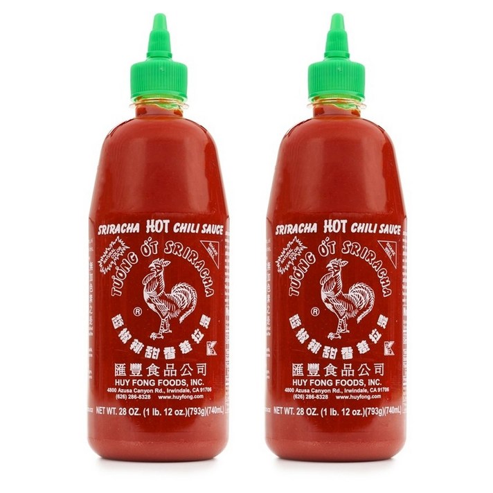 허이펑 닭표 스리라차 핫 칠리 소스, 793g, 2개