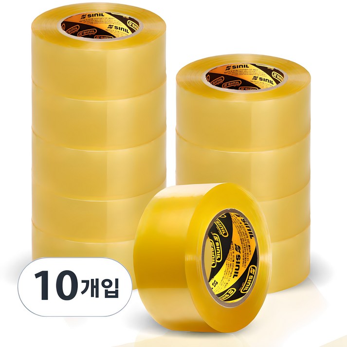 신일 박스테이프 투명 80M, 10개 신일 박스테이프 투명 80M, 10개