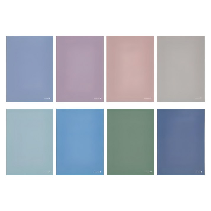 모닝글로리 중고등학생 무제 톤앤무드 유선 일반노트 8종 세트